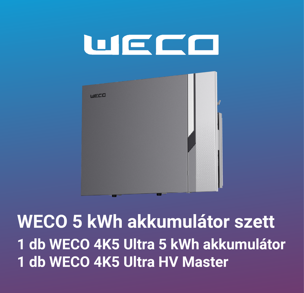 WECO 4K5 Ultra 5 kWh akkumulátor szett